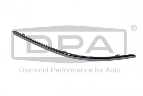 Молдинг переднего бампера правый (хром) Audi A6 (04-11) Dpa 88531788102