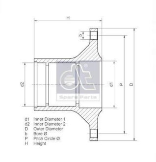 Ступиця колеса DT 2.65243