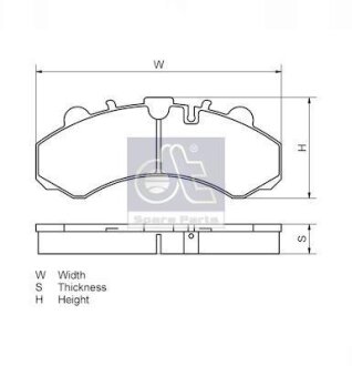 КМП гальмівних колодок DT 4.90930