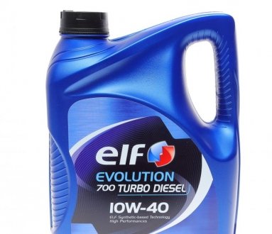 Олива моторна Evolution 700 Turbo Diesel 10W 40 (5 Liter) ELF 216672