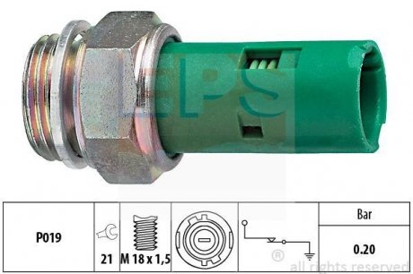 RENAULT Датчик давления масла Kangoo,Clio 90-,R19,21,Megane I, Laguna EPS 1.800.110