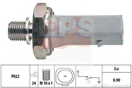 Датчик давления масла VW Caddy 1.9D 95-04/Golf IV/Passat B5/B6 3.2FSI /Touareg 3.0TDI 07-/T5 2.5TDI EPS 1.800.134 (фото 1)