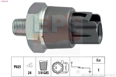 Датчик давления масла Mitsubishi Galant 2.4 03- /Mazda 2 1.5 14- /Mazda 3 1.5/2.0 13- /Mazda 6 2.0/CX-5 EPS 1.800.188