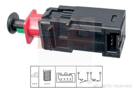 Вимикач стопів Opel Astra H, Corsa D, Signum, Vectra C, Fiat Fiorino, Punto, Nemo EPS 1.810.208