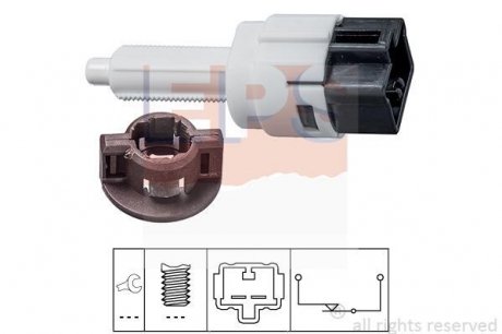 MITSUBISHI Выключатель сигнала трмоза lancer,Pajero IV,Pajero Sport, L200 07-Honda Accord 03-,Civic VII,CR-V II, EPS 1.810.281