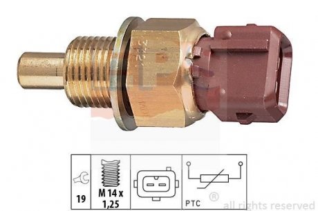 Датчик температуры воды Citroen Berlingo 1.4 96-/Peugeot 206/306/406 1.1-3.0 93-04 EPS 1.830.321