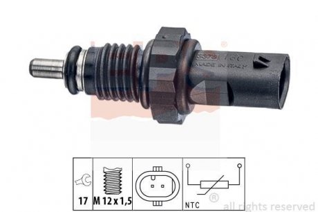 VW Датчик температуры топлива,охлажд.жидкости Audi A1,A4/5/6/7/8,Q3/5/7,Seat,Skoda,Amarok,Caddy III,CC,Crafter,Golf VI,Passat,Tiguan,Touareg,Touran 1.6/4.2TDI EPS 1.830.378