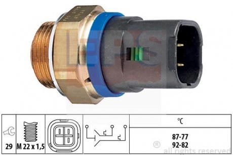 Темпер-й датчик вентилятора Renault Laguna/Safrane EPS 1.850.647
