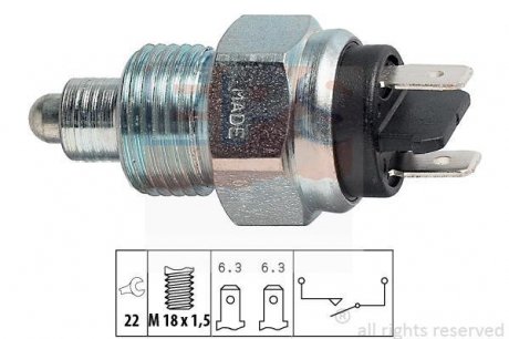 VW Включатель света з/хода LT 79-96 EPS 1.860.133