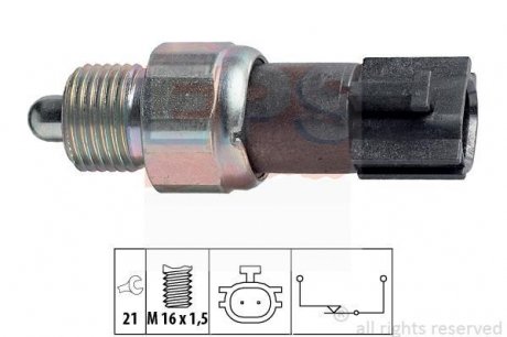 Датчик заднього ходу (на розмикання) Nissan Almera, Micra, Primera, X-Trail/ Renault Megane II, Scenic II/ Mazda 6 07- EPS 1.860.232 (фото 1)