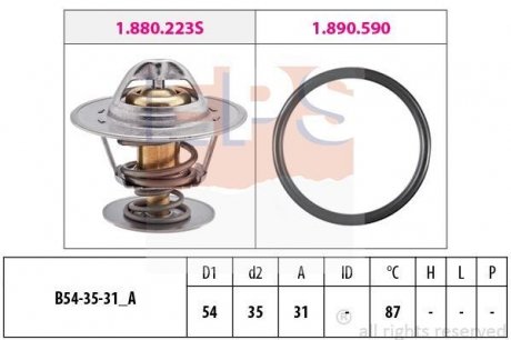 Термостат 87C VW 1.3-1.9D/TD/B EPS 1.880.432