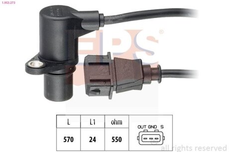 VW Датчик оборотов двигателя Passat,GOLF III 94- EPS 1.953.273