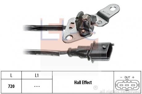 FIAT Датчик положения распредвала Alfa Romeo 145/147/155/156,Bravo,Croma,Doblo,Grande Punto,Lancia,Opel Signum,Astra H,Vectra C,Zafira 1.9/2.4JTD/CDTI EPS 1.953.355