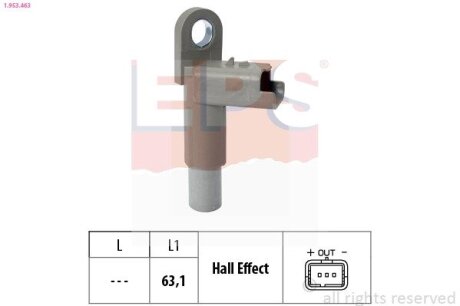 CITROEN Датчик оборотов двигателя C1,C2,C3,Nemo EPS 1.953.463