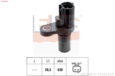 Датчик швидкості Lexus NX 14- /Toyota Avensis 1.8/2.0 08-18/Corolla 1.6/1.8 13-/Rav 4 2.0 08-/Yaris 1.3/1.5 11- EPS 1.953.635