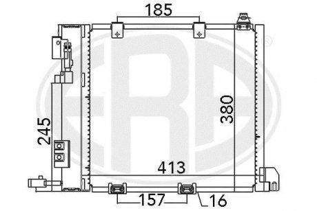 Радиатор кондиционера ERA 667011