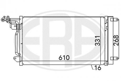 Радиатор кондиционера ERA 667026