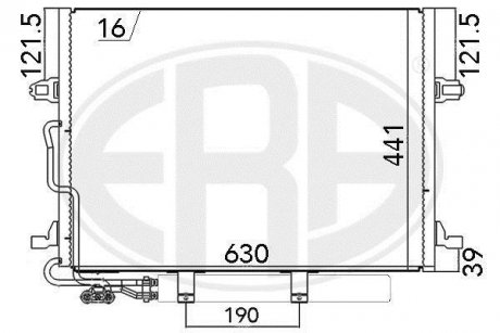 Радиатор кондиционера ERA 667033