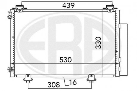 Радиатор кондиционера ERA 667041