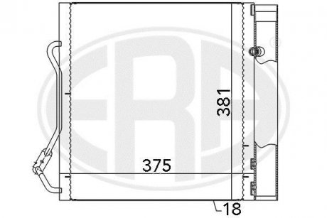 Радіатор кондиціонера ERA 667042