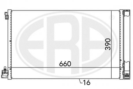 Радіатор кондиціонера ERA 667049