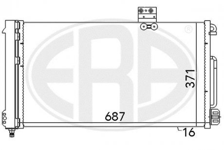 Радіатор ERA 667050