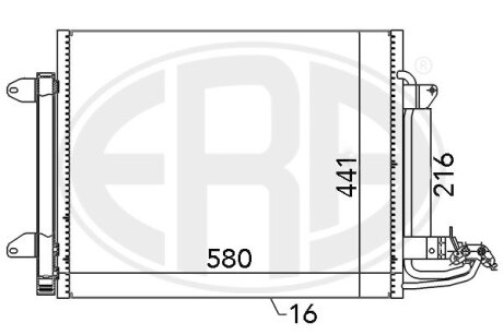 Радиатор кондиционера ERA 667054