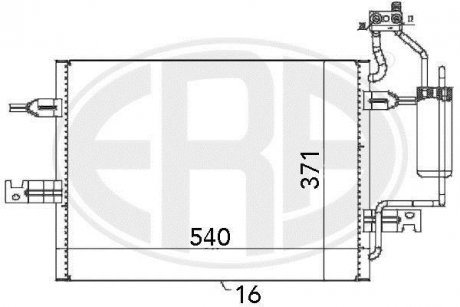 Радиатор кондиционера ERA 667058