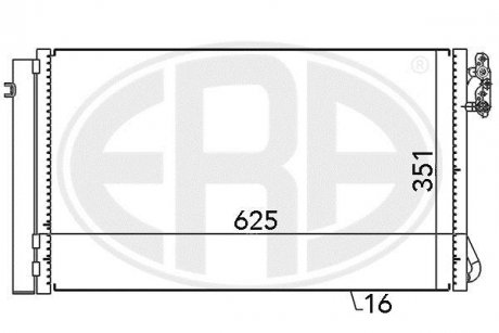 Радиатор ERA 667104