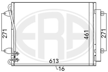 Радиатор кондиционера ERA 667108