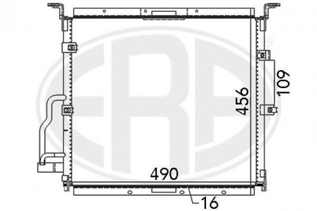 Радиатор кондиционера ERA 667125