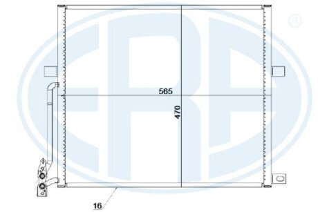 Радиатор кондиционера ERA 667230