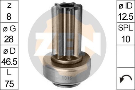 Бендікс стартера ERA ZN1016