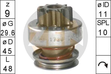 Бендікс стартера ERA ZN1720
