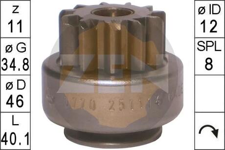 Бендікс стартера ERA ZN1770