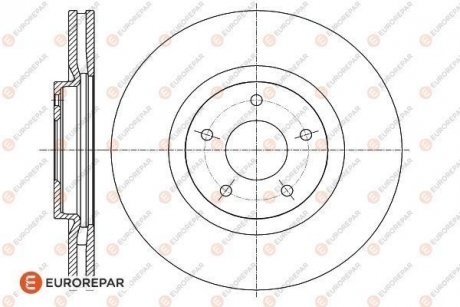 Диск тормозной Eurorepar 1622812980