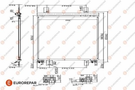 Радиатор кондиционера Eurorepar 1626267380