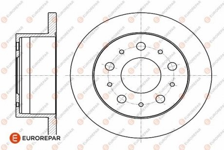 Диск гальмівний задн Jumper3-Boxer3 DIAM 280 EP 16 PSA Eurorepar 1642766780