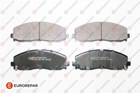 Колодки гальмівні дискові, к-кт Eurorepar 1681165780