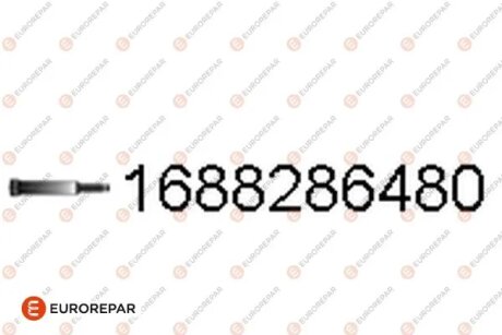 Болт з шестигранною головкою з чорного металу Eurorepar 1688286480