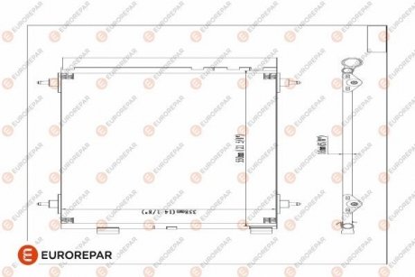 Радіатор кондиціонера Eurorepar E163364