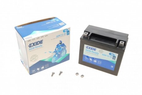 Аккумулятор залит и заряжен AGM 10Ah 150A EXIDE AGM12-10