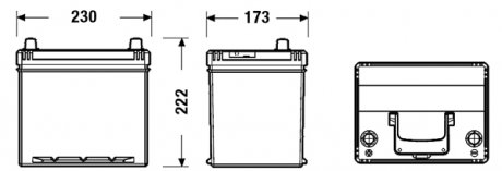 Аккумулятор EXIDE EB605