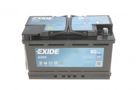 Акумулятор гелевий 80ач AGM EXIDE EK800