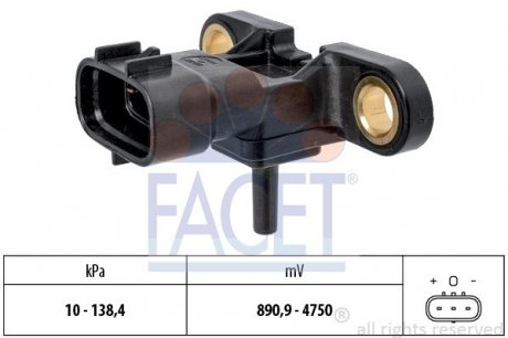 Датчик абсолютного давления (Manifold Air Pressure Sensor, MAP sensor) FACET 10.3217 (фото 1)