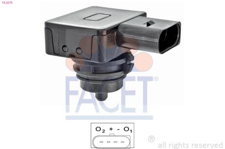 Датчик давления выхлопных газов etta/Passat/Touran 1.2-3.6 i/TSI/FSI/TDI/SDI 03-> FACET 10.3275