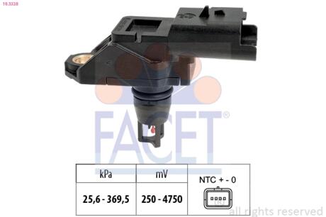 Датчик тиску повітря FACET 10.3328