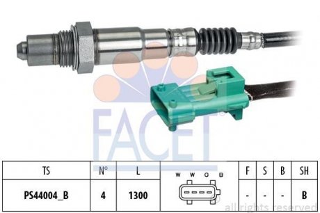 Датчик кисню (лямбда-зонд) Berlingo/Partner 1.6i 08- FACET 10.8222