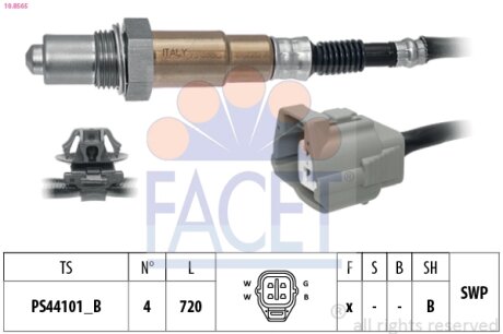 Датчик кислорода (лямбда-зонд) Mazda 3 (13-), 6 (13-) 1.5, 2.0, 2.5 SkyActiv (10 FACET 108565