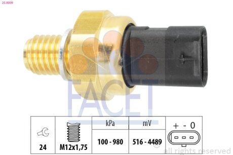 Датчик тиску FACET 25.0009